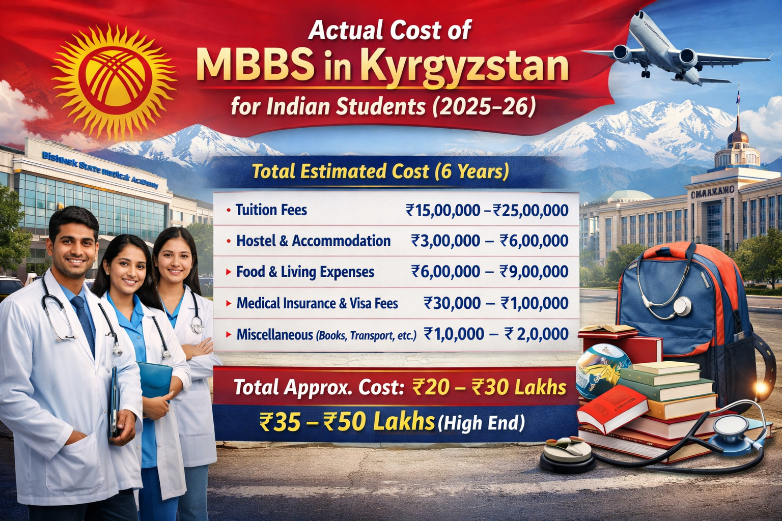 What is the Actual Cost of an MBBS in Kyrgyzstan for Indian Students?